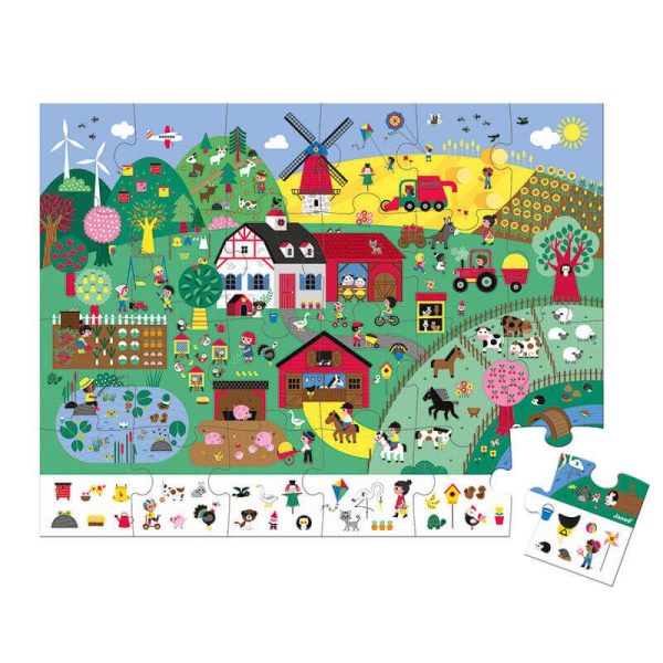 puzzle de observacion la granja