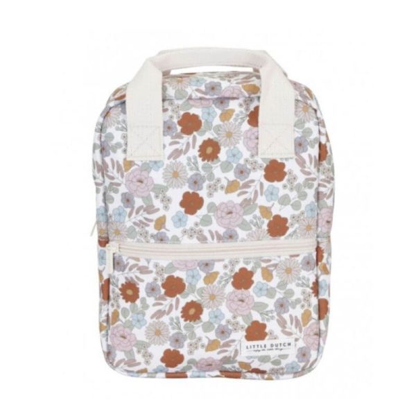 mochila vintage flores